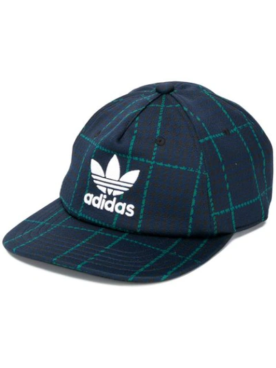 Adidas Originals Logo刺绣棒球帽 In Blue