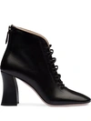 MIU MIU LACE-UP BOOTIES