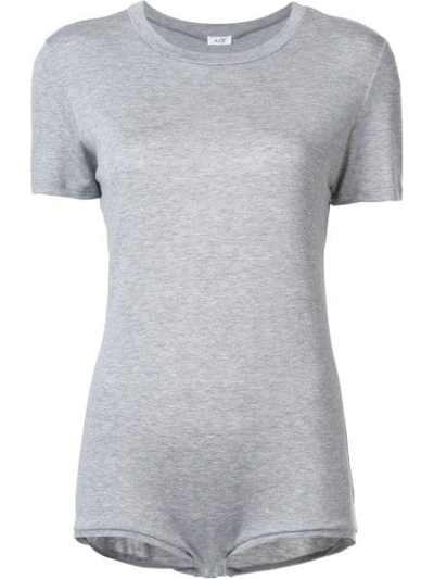 Alix Nyc Essex T-shirt Bodysuit In Grey