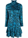 SANDRO brocade print short dress