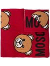 MOSCHINO TEDDY BEAR INTARSIA SCARF