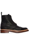 GRENSON FRED LEATHER ANKLE BOOTS