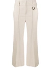 DOROTHEE SCHUMACHER CROPPED HOOP-DETAIL TROUSERS