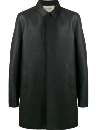 Alyx Concealed Front Coat In Black