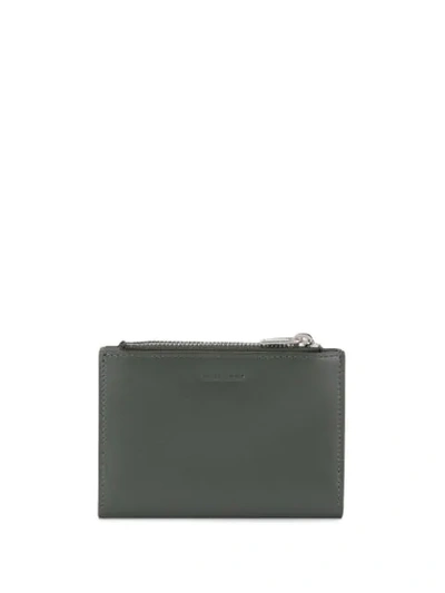 Jil Sander Embossed Logo Wallet In Grey