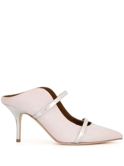 Malone Souliers Maureen Slub Mules In Pink