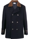 BRUNELLO CUCINELLI FITTED SHORT DOUBLE-BREASTED COAT