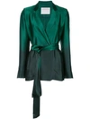 ALEJANDRA ALONSO ROJAS WRAP FRONT BLAZER