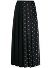 FENDI KARLIGRAPHY MOTIF PLEATED SKIRT