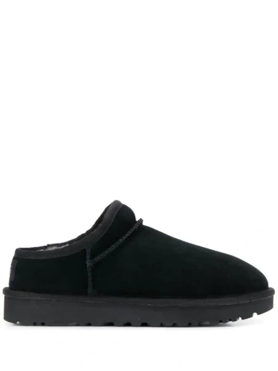 Ugg 10mm Classic Shearling Slipper Mules In Black