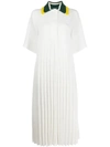 LACOSTE PLEATED SHIRT DRESS