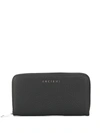Orciani Logo Plaque Wallet In Black