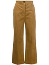 ALEXA CHUNG HIGH WAISTED CORDUROY TROUSERS