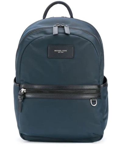 Michael Kors Brooklyn Leather Backpack In Blue