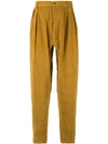 E. TAUTZ RIBBED TAPERED TROUSERS