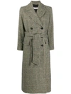 ALBERTO BIANI DOUBLE-BREASTED HOUNDSTOOTH COAT