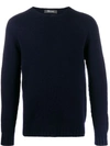 OBVIOUS BASIC LONG-SLEEVE FITTED SWEATER