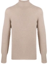 Drumohr Turtleneck Jumper In Beige