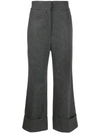 LEMAIRE HIGH-WAISTED TEXTURED TROUSERS