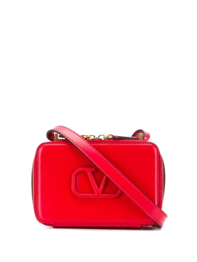Valentino Garavani Vsling Small Leather Crossbody Bag In Red