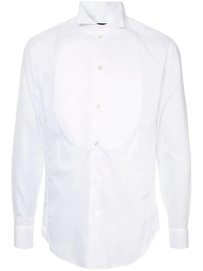 Giorgio Armani Classic Bib Shirt In White