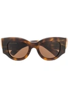 Balenciaga Paris Cat Eye-frame Sunglasses In Brown