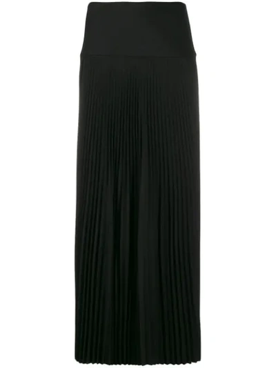 Joseph Bryanna Drop-waist Pleated Midi Skirt In Black