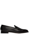 Grenson Black Lloyd Leather Loafers In Black