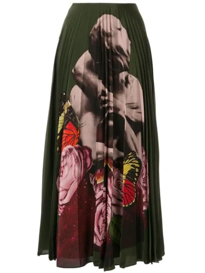 Valentino Garavani X Undercover Lovers Skirt In Green