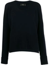 MAISON FLANEUR ROUND-NECK KNIT SWEATER