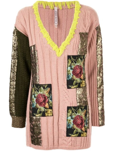Antonio Marras Patch-embellished Jumper In Pink
