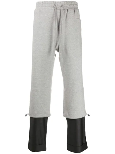 Ader Error Layered Track Trousers In Grey