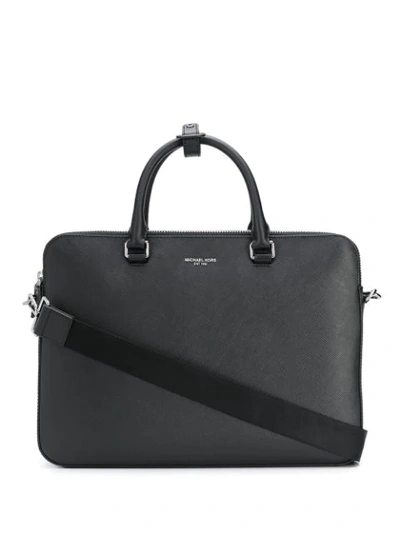 Michael Kors Harrison Laptop Bag In Black