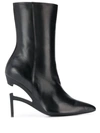 BEN TAVERNITI UNRAVEL PROJECT POINTY-TOE ANKLE BOOTS
