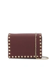 Valentino Rockstud Shoulder Bag In Red