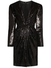 GIAMBATTISTA VALLI SEQUINNED LACE UNDERLAY MINI DRESS