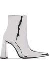 AREA 110MM METALLIC ANKLE BOOTS