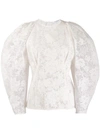GIVENCHY BALLOON SLEEVE LACE BLOUSE