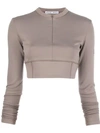 ARTICA ARBOX CROPPED HALF ZIP SWEATSHIRT