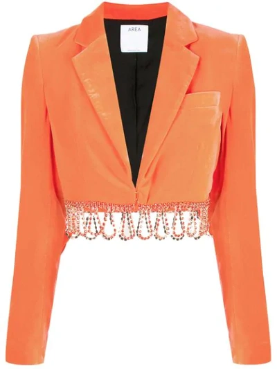 Area Orange Women's Beaded-hem Bolero Jacket