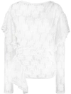 ISABEL MARANT ÉTOILE FLORAL-LACE WRAP TOP