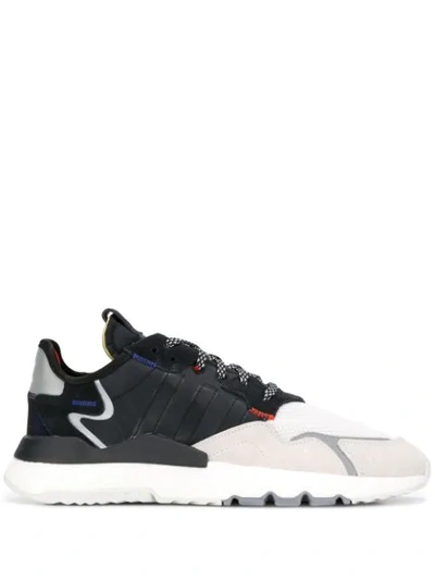 Adidas Originals Men's Nite Jogger Graphic Trainer Trainers In White,black,red