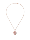 CHOPARD 18KT ROSE GOLD HAPPY DREAMS PINK MOTHER-OF-PEARL AND DIAMOND PENDANT NECKLACE