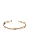 ANNOUSHKA 18KT YELLOW GOLD DREAM CATCHER BAMBOO DIAMOND CUFF