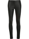 Polo Ralph Lauren High-rise Skinny Leather Pants In Black