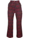 SUZANNE RAE BAROQUE PRINT BOOTCUT TROUSERS