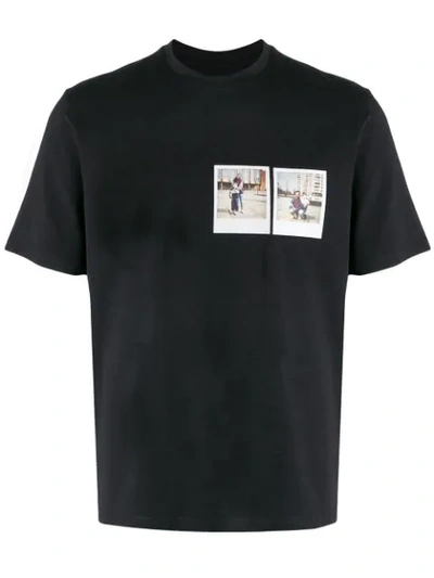 Anton Belinskiy Polaroid Picture T-shirt In Black With Photo Print