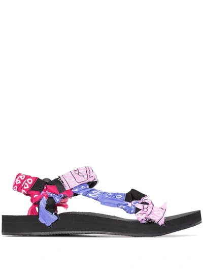 Arizona Love Bandana-straps Flat Sandals In Pink