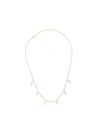 JACQUIE AICHE 14KT YELLOW GOLD SPACED OUT DIAMOND SHAKER CHOKER NECKLACE