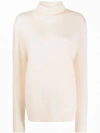 ASPESI ROLL NECK RIBBED DETAIL JUMPER